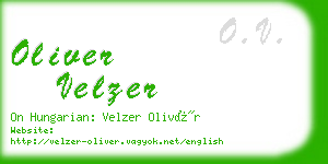 oliver velzer business card